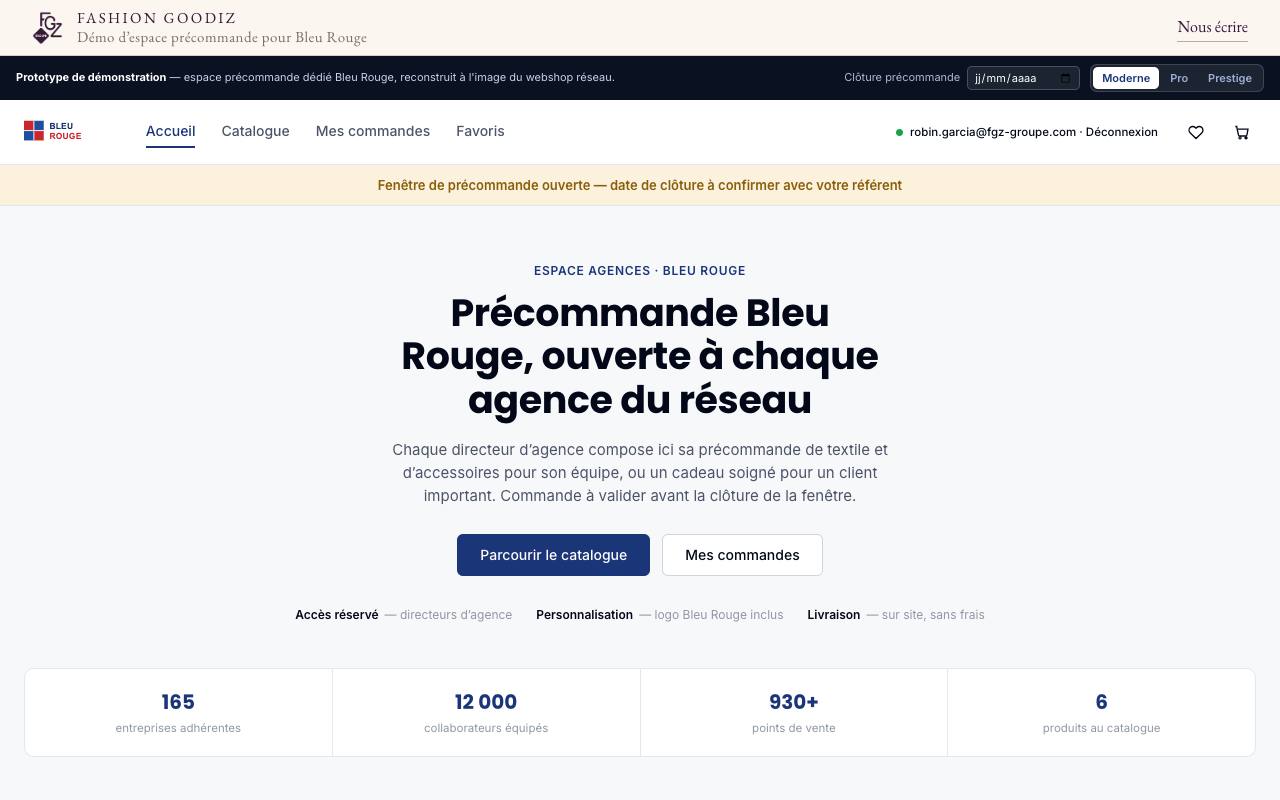 Précommande Bleu Rouge